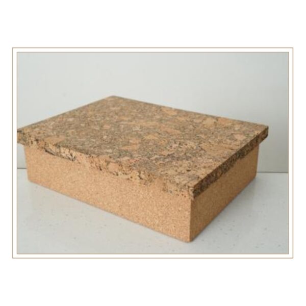 Eco-Friendly Natural Raw Cork Storage Box with Durable Finish for Sustainable Living and Home Organization