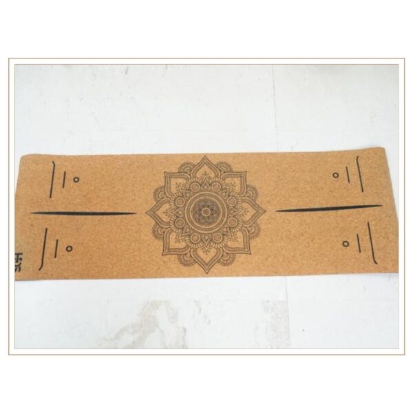 Designer Mandala Cork Yoga Mat for Mindful Practice