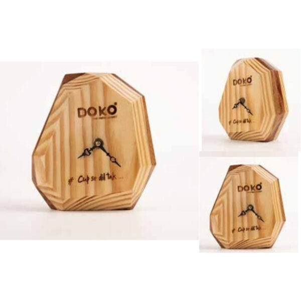 DOKO Wooden Desk Clock – 100% Made in India