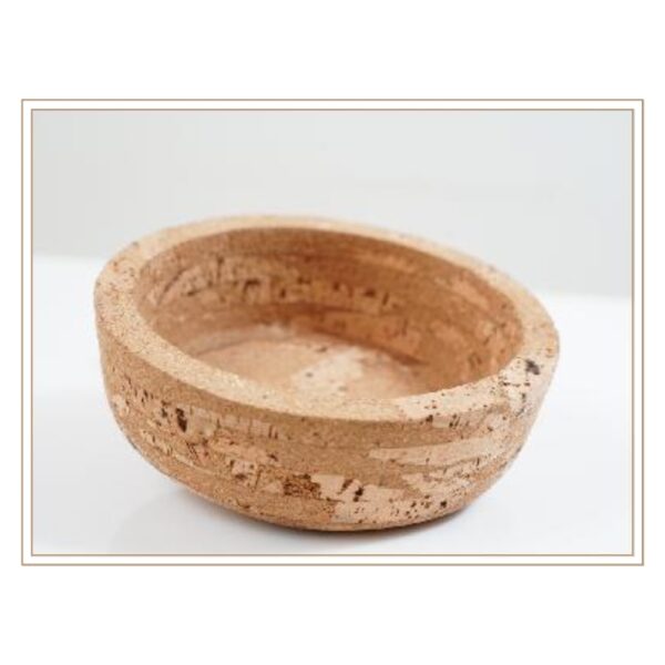 Classic Natural Cork Bowl – Sustainable Accent for Tabletop Utility