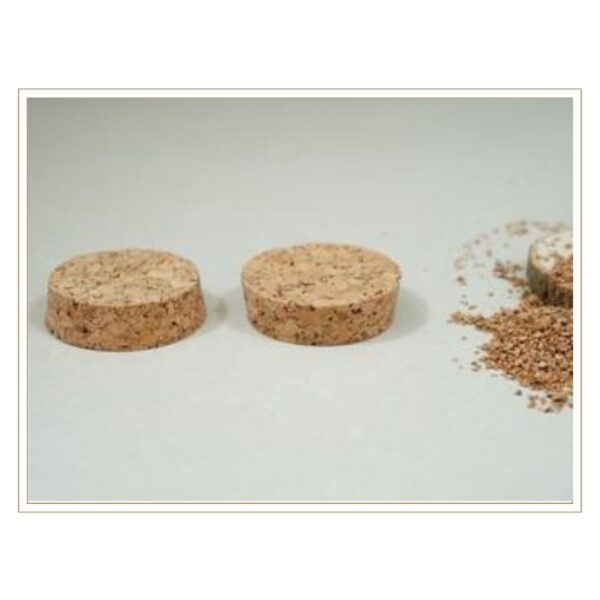 Coarse-Grain Cork Stoppers in Pairs for Classic and Decorative Uses in Home, Lab, or Gift Packaging