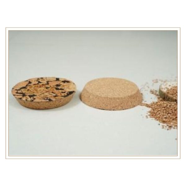 Distinctive Patterned and Plain Large Cork Disc Stoppers for Artistic Storage Solutions and Bottle Collections