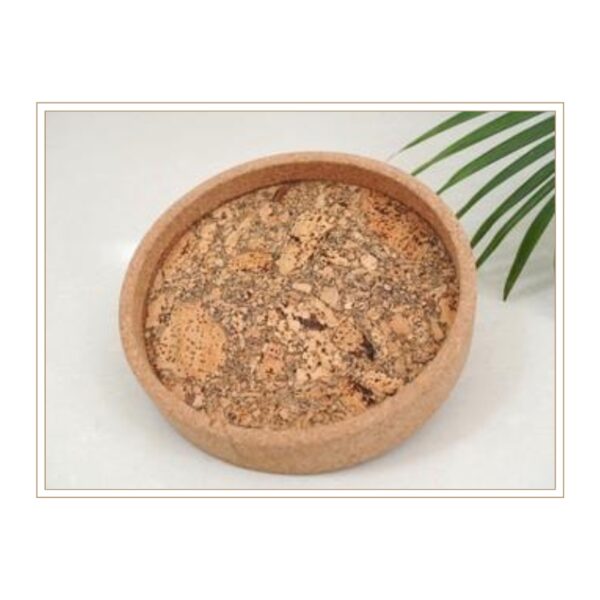 Handcrafted Natural Cork Serving Bowl with Rich Organic Texture for Sustainable Table Settings and Eco-Friendly Entertaining