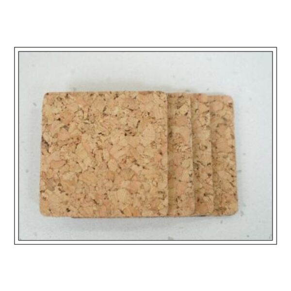 Premium Eco-Friendly Square Cork Coasters Set for Superior Surface Protection in Homes, Offices, and Hospitality Environments