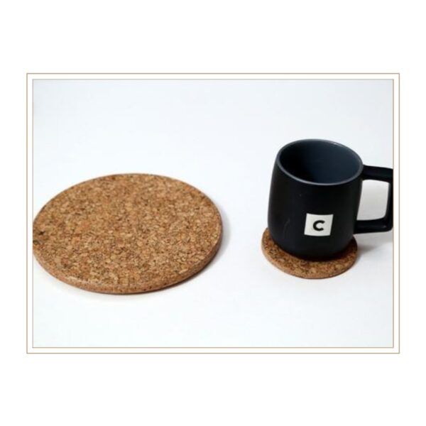 Premium Round Cork Coasters with Natural Speckled Texture for Classic Beverage Service and Timeless Table Protection