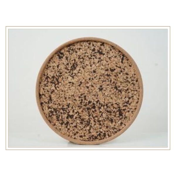 Speckled Cork Round Tray with Modern Appeal