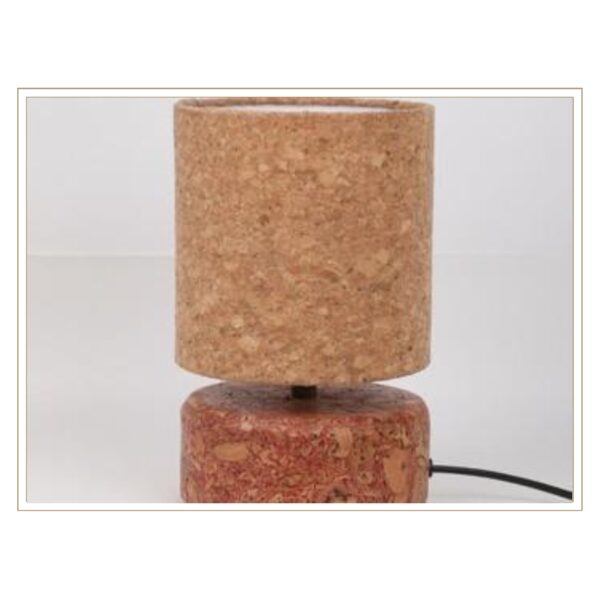 Minimalist Cylindrical Cork Lamp
