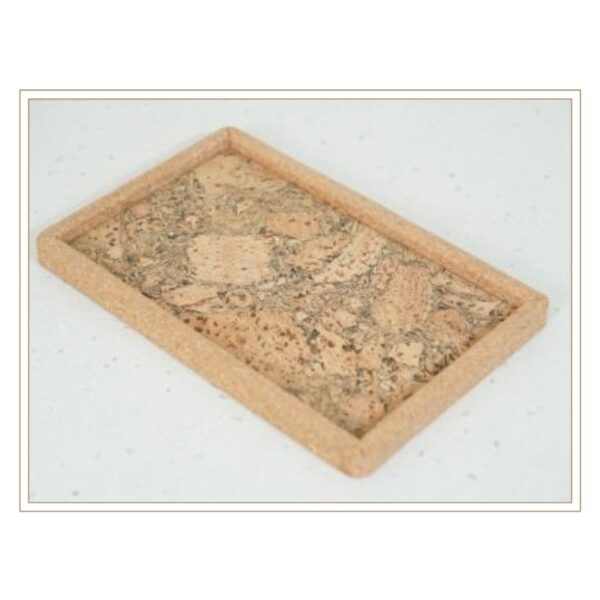 Rustic Cork Square Hot Pad with Natural Texture for Dining Tables