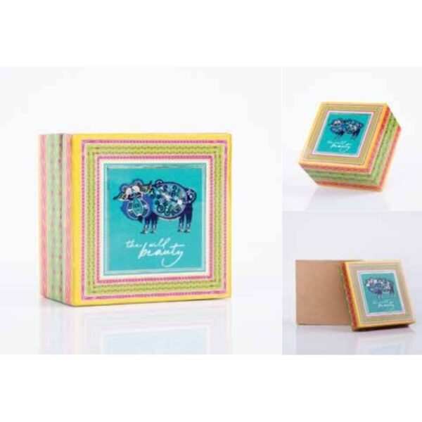 Deluxe Wooden ‘Wild Beauty’ Coaster Gift Pack – Artistic Tabletop Accessory Set for Home and Gifting – 100% Made in Indi