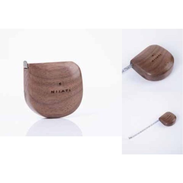 Handcrafted Walnut Wooden Measuring Tape – Beautifully Rounded Artisan Tool for Accurate Small-Scale Measurements – 100% Made in India