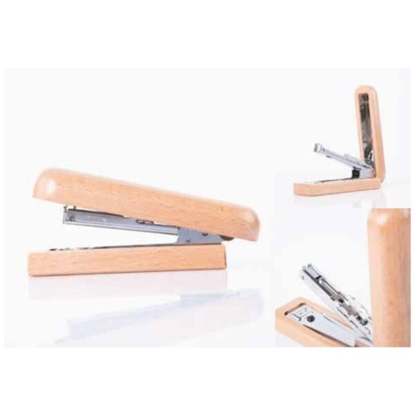 Elegant Maple Wood Desktop Stapler – Smooth & Reliable Office Essential in Minimal Design – 100% Made in India
