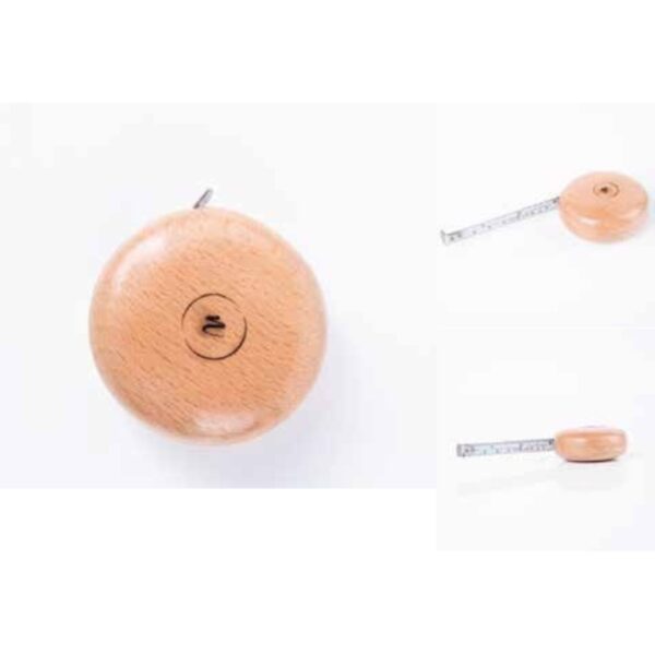 Handcrafted Maple Wooden Measuring Tape – Sleek Round Artisan Tool for Accurate Home & Office Use – 100% Made in India