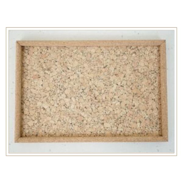 Eco-Friendly Rectangular Cork Tray for Modern Serving and Organization
