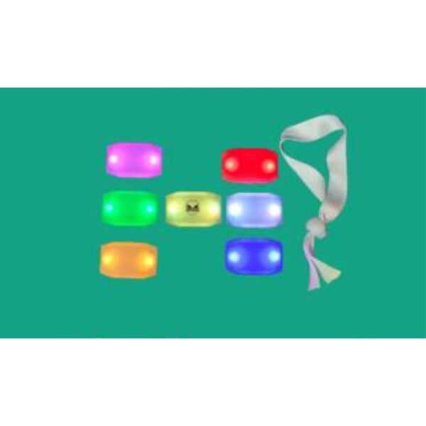 Multi-Colored LED Wristbands With Adjustable Straps For Group Events, Festivals, Safety And Eye-Catching Nighttime Visibility