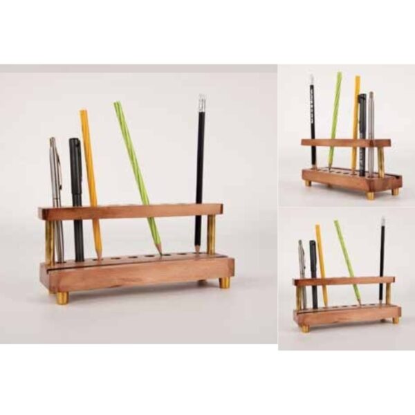 Elegant Wooden Pen and Pencil Holder – 100% Made in India