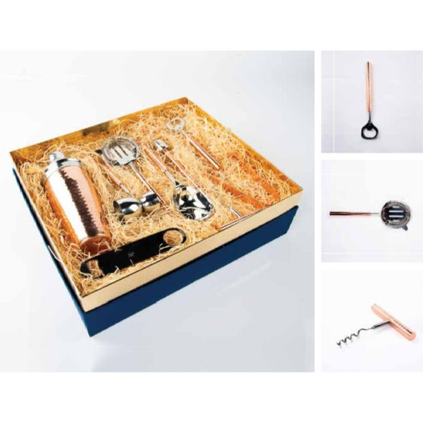 Premium Copper and Silver Bar Tool Gift Set In Elegant Packaging