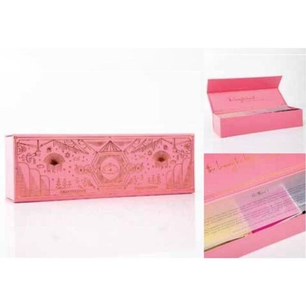 Premium Pink Gift Box With Artistic Detailing and Custom Inserts