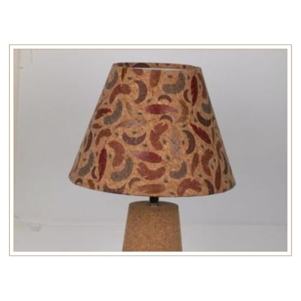 Artistic Paisley-Patterned Cork Lamp for Creative and Elegant Home Decor Accents