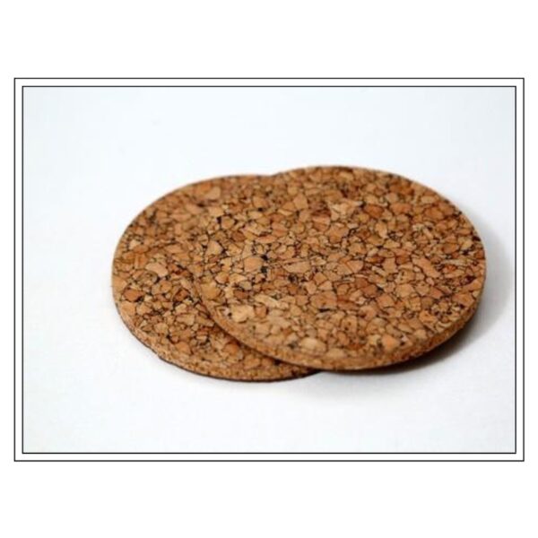 Classic Round Natural Cork Coasters Set for Effective Tabletop Protection and Eco-Friendly Living