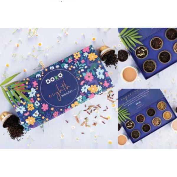 DOKO Assorted Gourmet Tea Sampler Gift Box With Premium Flavors