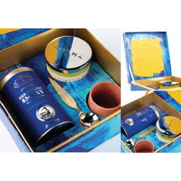 Darjeeling Smoky Tea Luxe Gift Set With Ceramic Cup and Accessories