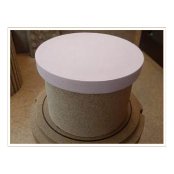 Contemporary Round MDF Keepsake Container Featuring a Smooth White Lid for Modern Interiors