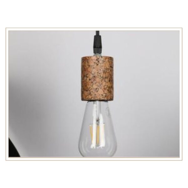 Unique Natural Pattern Cork Bulb Pendant Lamp for Rustic, Artistic, and Environmentally Responsible Decor Themes