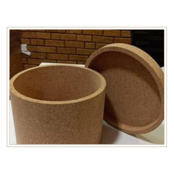 Durable Large Cylindrical MDF Box with Natural Finish and Secure Fitted Lid for Multipurpose Storage